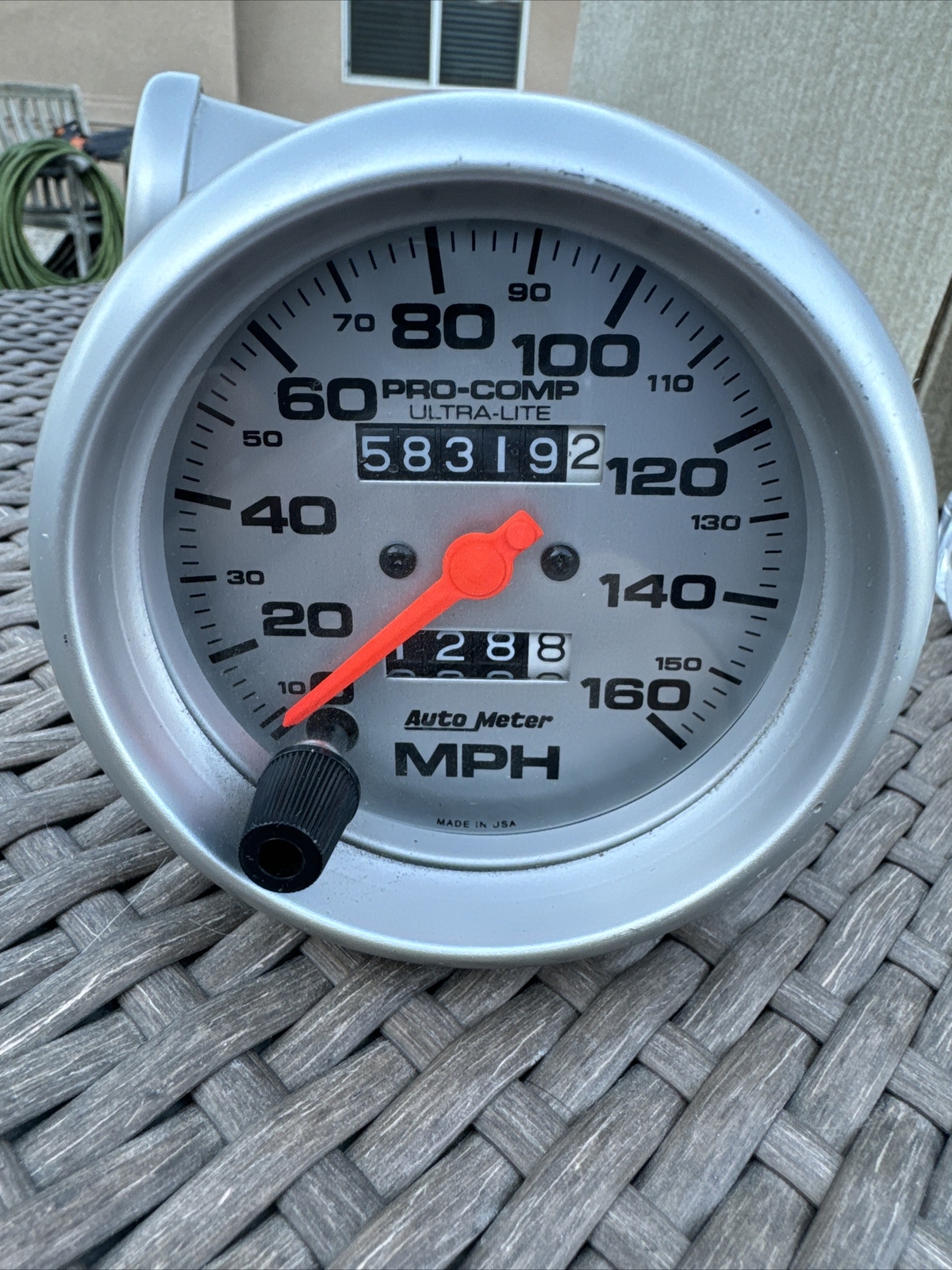 Auto Meter 1434 Designer Black Oil/fuel Dual Gauge Regulator Designer Black Series; Speedometer