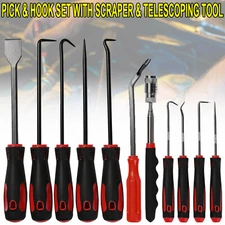 11pcs And Pick Hook Set Car Oring Oil Seal Remover Tool Mechanic Telescoping