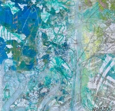 Abstract Painting on Paper, Numeric Painting, Acrylic Painting, Modern Painting