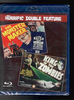 The Monster Maker + King of the Zombies Double Feature (Blu-ray) New & Sealed!