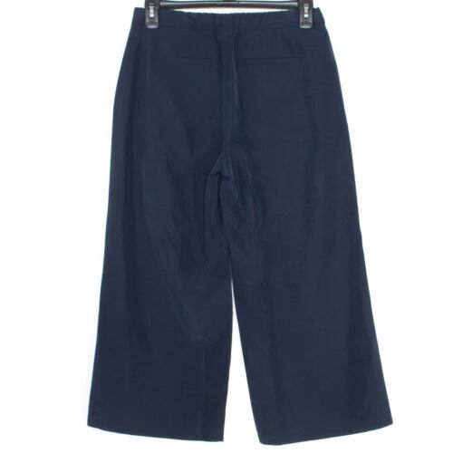 Neu mit Etikett J Jill Hose kurz geschnitten weites Bein minimalistisch Boho Beruf Karriere blau Small - Bild 2 von 2
