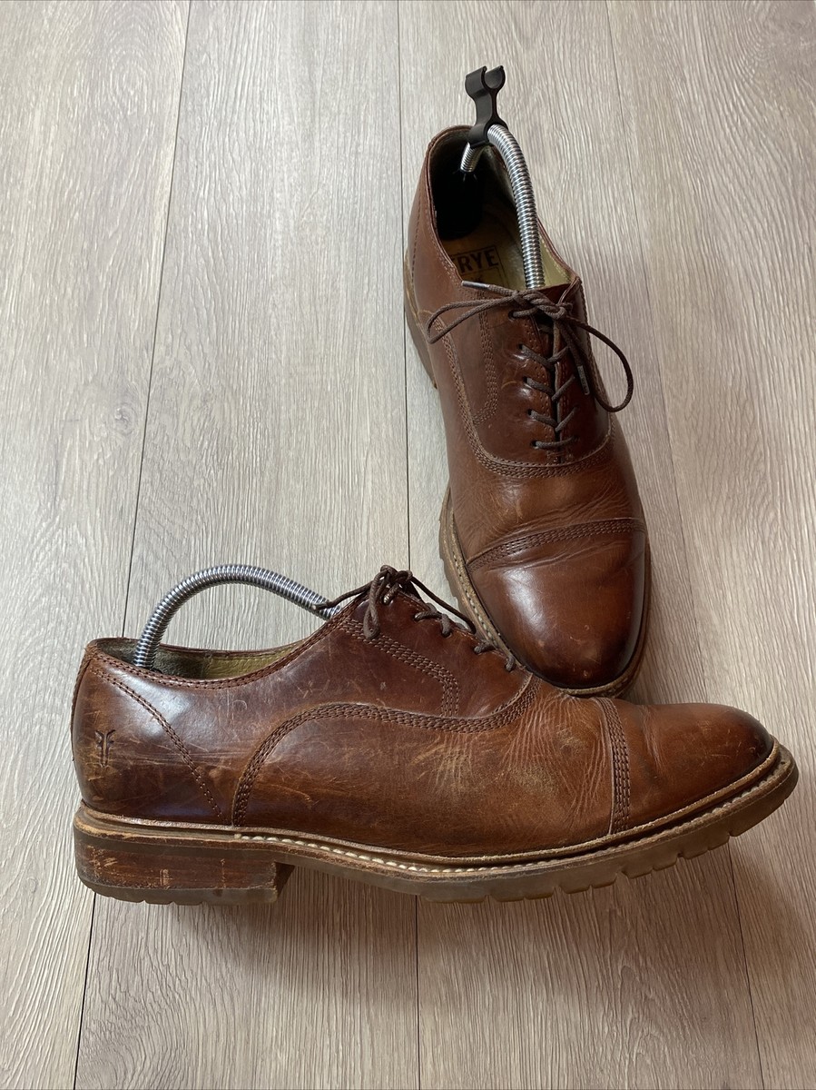 Frye Men’s Leather Oxford Shoes Brown Lace Up USA Size 10.5 Men main image 3