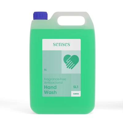CLEENOL Senses Antibacterial Fragrance Free Handwash - 5L