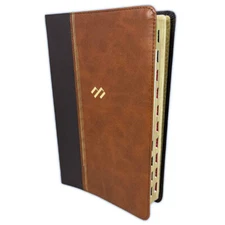 Biblia Pastoral Temática de Estudio Letra Grande RV1960 imit. café con indice