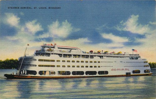 Postkarte Dampfer Admiral St. Louis Missouri Leinen unbespielt - Bild 1 von 2
