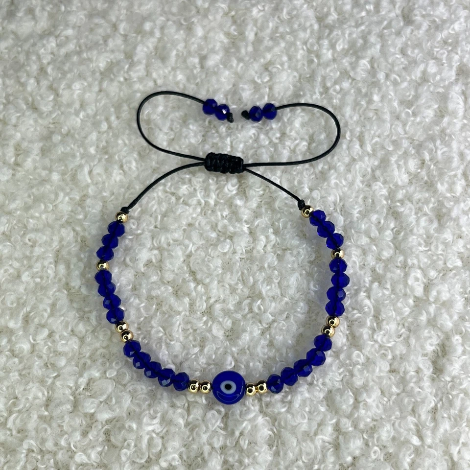 Blaues Böses Auge Armband Nazar, Mal De Ojo Perlenarmband, Boncuk Perlenarmband - Bild 4 von 4