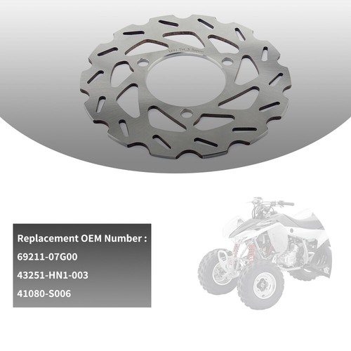 Front Rear Brake Discs Rotors Pads For Honda TRX450R 2004-2009 TRX 450ER 04-13 - Picture 8 of 17