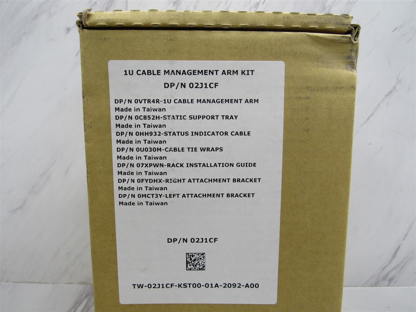 NEW Dell 1U Server Rack Cable Management Arm Kit 2J1CF OEM GENUINE