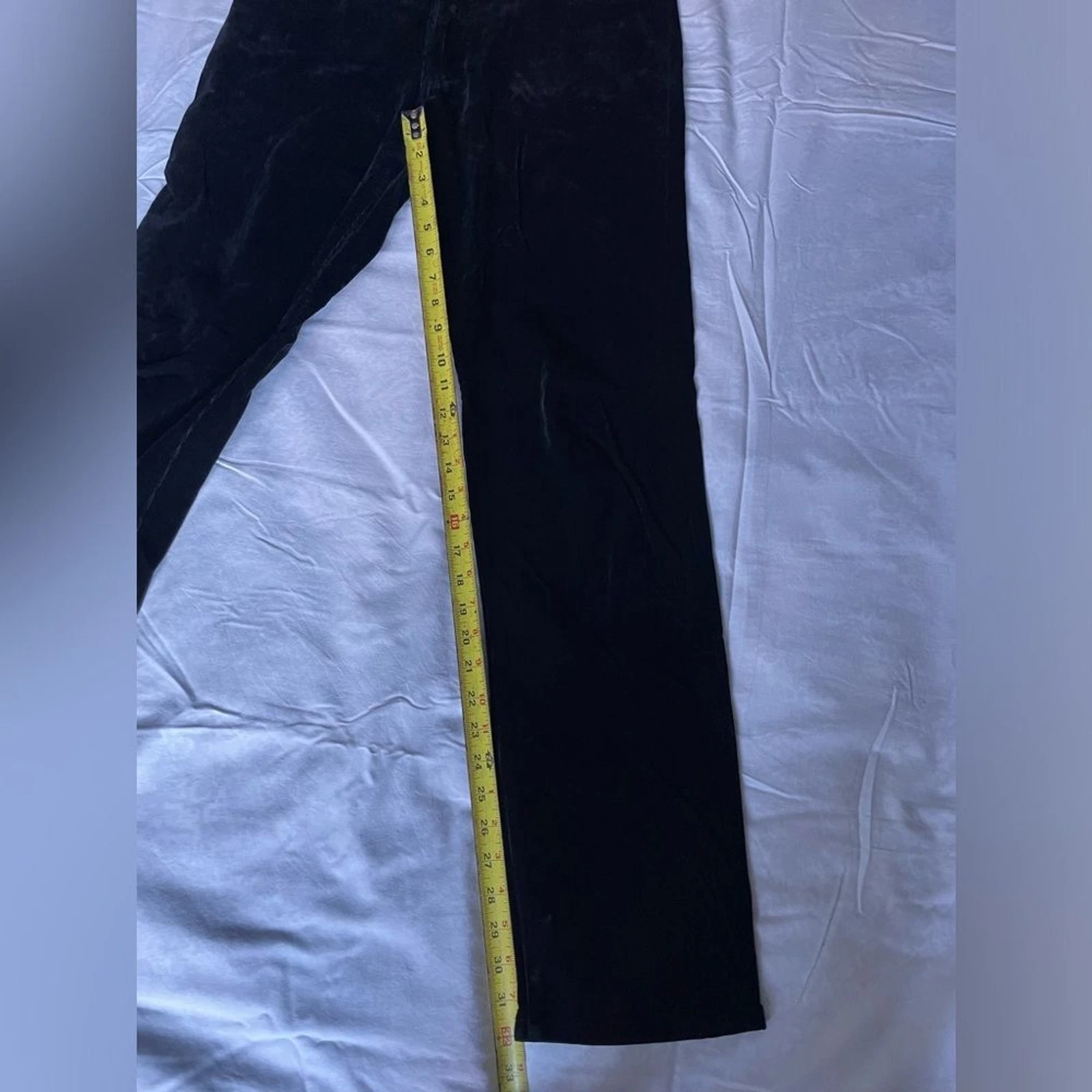 Pantalone Versace Classic anni 90 in velluto a coste nero 34" vita 32" cucitura interna