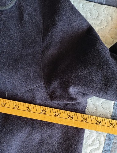 Ravens Wool Winter Coat Women's Navy Blue Jacket Size 23 Made In Germany - Picture 7 of 8
