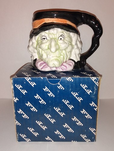 Original Box Fitz & Floyd Vintage 1988 Halloween Witch Face Mug. Ex. Cond.