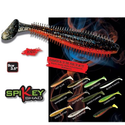 Fox Rage Spikey Shad für Barsch Zander und Co Gummifisch alle Farben Pro Shop