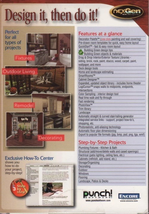 Punch! Weekend Project w/NexGen Technology DVD-ROM for Macintosh - NEW in BOX - Image 2 of 2