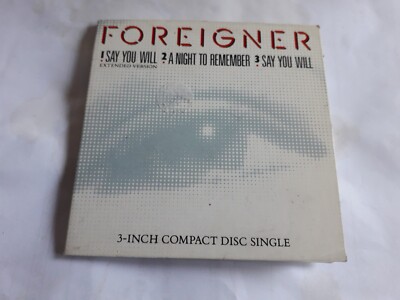 FOREIGNER SAY YOU WILL 3 ZOLL CD SINGLE 1987 ERWEITERTE VERSION + 2 TRACKS