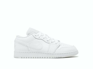 Nike Air Jordan 1 Low Triple Blanco (GS) UK 6/EU 39 | eBay