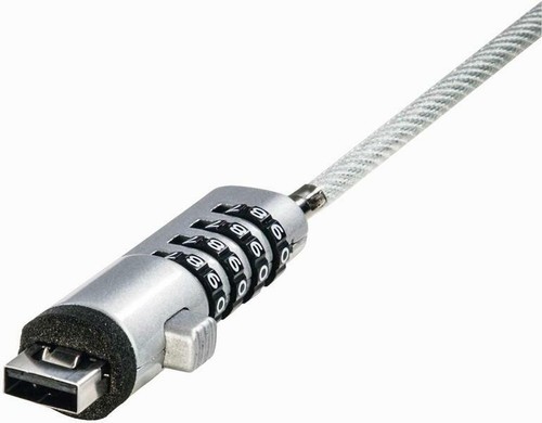 Hama - 00054117 - USB Kombination Schloss für Laptops Und Notebooks - Zdjęcie 3 z 8