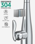 Mbillion Kitchen Faucet with Pull Down Sprayer Polished Chrome 1-3 Hole Put Out — photo 6