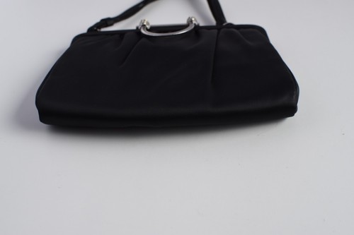 50er-60er Jahre Ande schwarze seidige Schlange Brosche Abendtasche - Bild 11 von 13