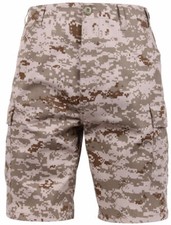 DESERT DIGITAL CAMOFLAGE ROTHCO 65416 MENS BDU COMBAT CARGO SHORTS S TO 2X