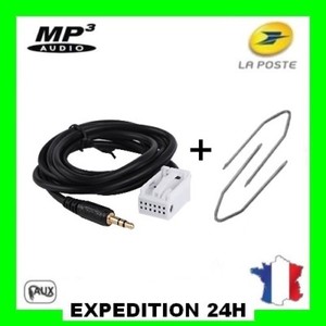 2 cles extraction Cable auxiliaire adaptateur autoradio CITROEN C2 RD4 12PIN