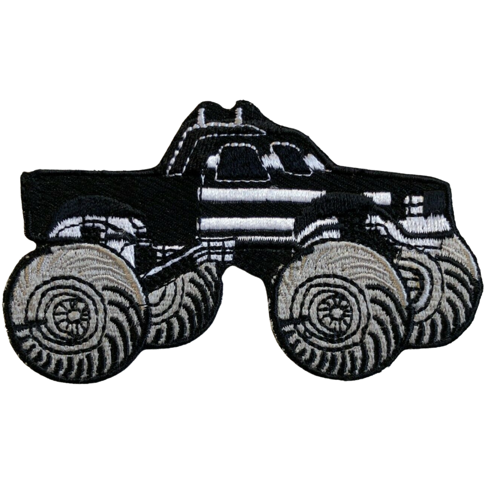 Monster Truck Toy Iron On Embroidered Sew On Patch American Black