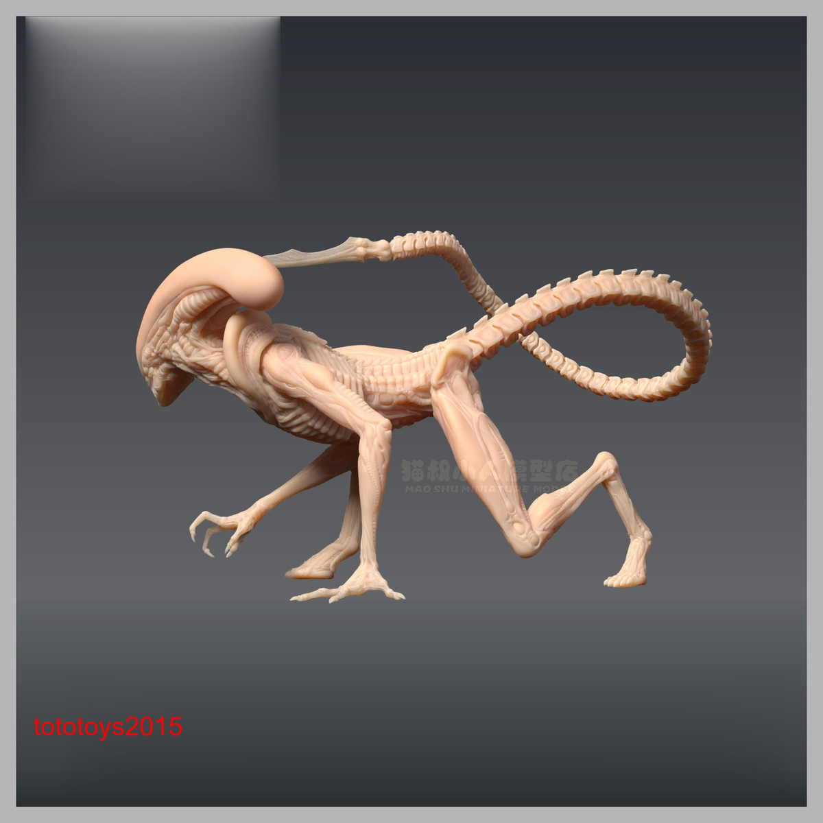 Miniatura Alien Predator In Scala 1/64 – Statuina Per Diorami E Auto Giocattolo