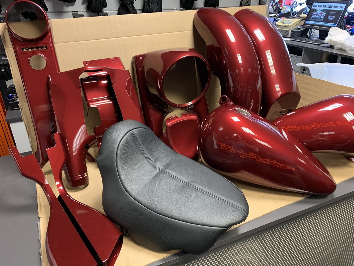 【27cm】ハーレー純正ショートエンジニアRED★ショベルWINGスポスタ Harley Davidson Evolution Stage 3 Street Stalker Kit Burgundy Red