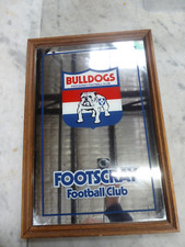 VFL AFL FOOTBALL CLUB FOOSTCRAY WESTERN BULLDOGS FRAMED MIRROR BY CHAMPION GLASS