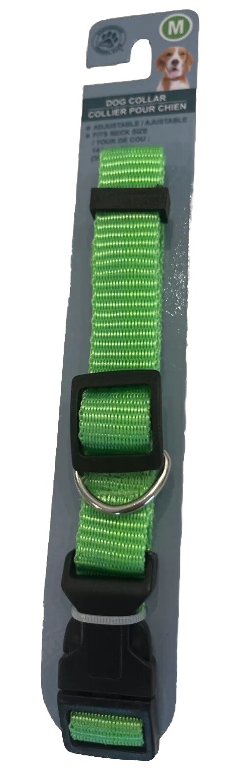 NWT Greenbrier Kennel Club Dog Collar Medium 14-20” Neon Green