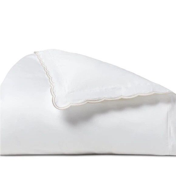 Ralph Lauren Malin Scallop Organic Cotton Duvet Cover, Full/Queen - Image 3 of 4