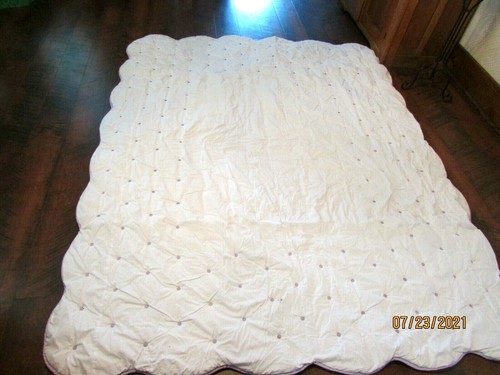 3 PC POTTERY BARN KIDS COMFORTER SET LAVENDER PURPLE DUST RUFFLE SHAM TWIN - Picture 4 of 12