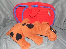 Vintage Pound Puppies Red Backpack and Brow / Tan Pound Puppy