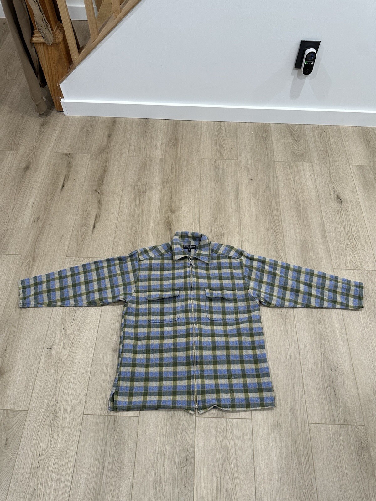 Giacca vintage Yves Saint Laurent YSL a quadri taglia media