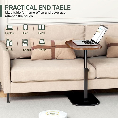 Adjustable C-Shaped Sofa Side End Table Coffee Laptop Table Living Room Bedroom# - Picture 14 of 15