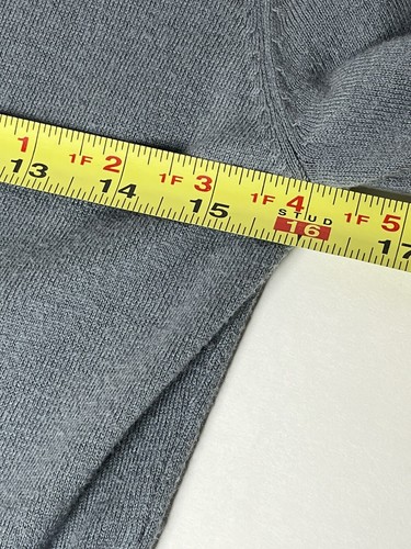 Ann Taylor Loft Cardigan Womens S Small Cotton Blend Silk Rhinestone Bling Gray - Picture 13 of 15