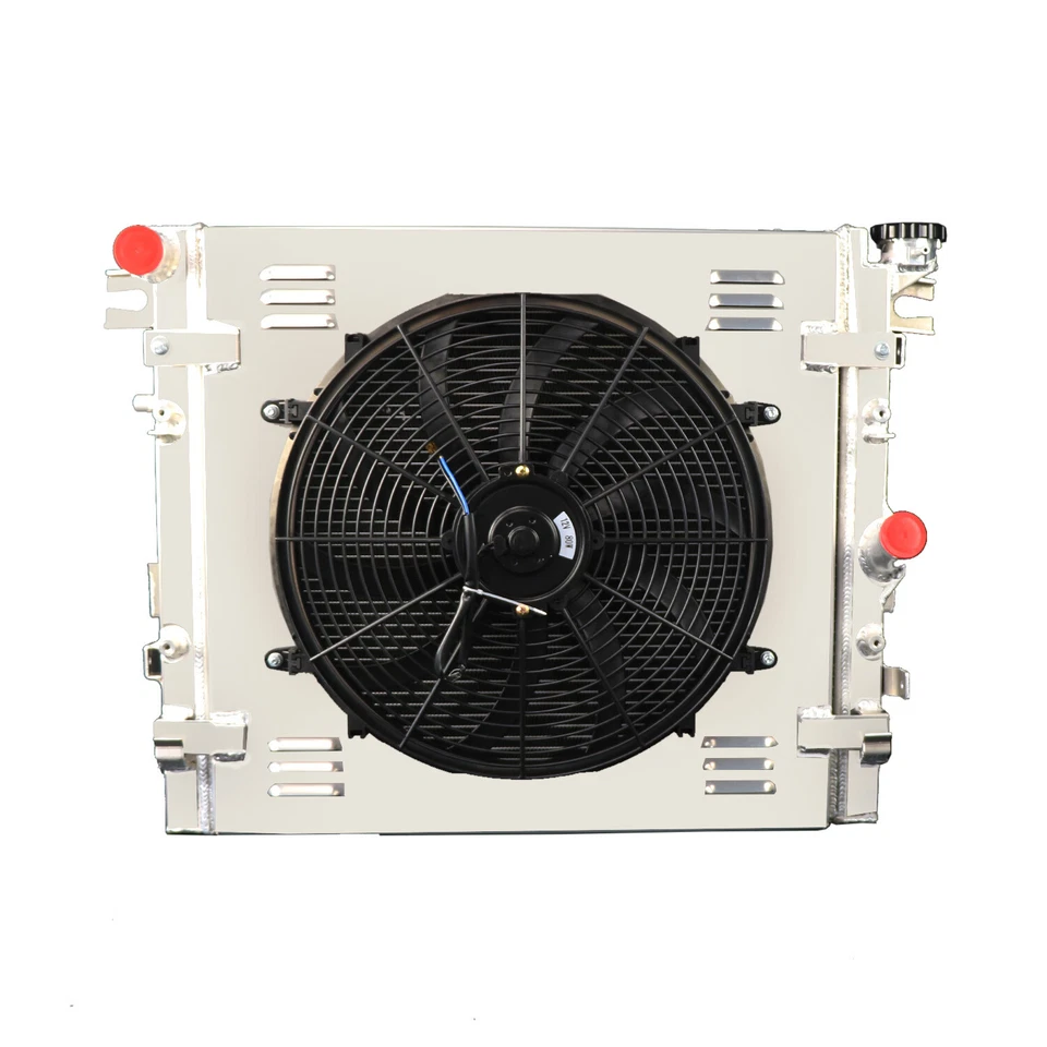 Relé de ventilador de cubierta de radiador de aluminio para Jeep Wrangler JK 07-18 3,6 L 3,8 L V6 MT Foto 3 de 4