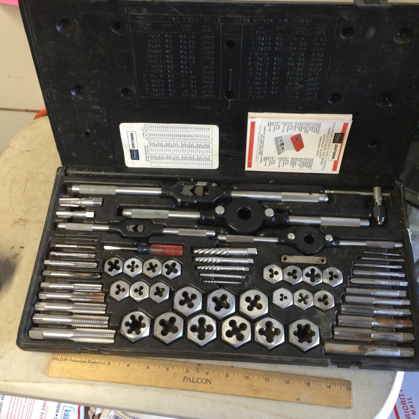 Vintage Craftsman Kromedge 59 Piece Tap and Die Set 952151 NOS Missing