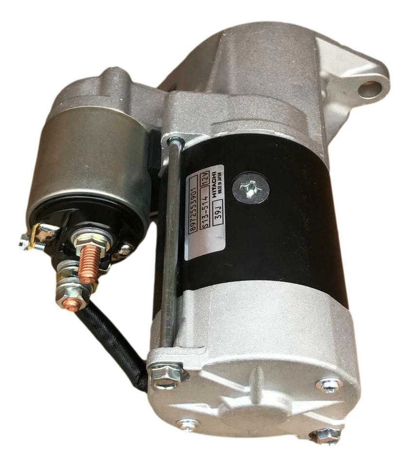 HITACHI starter for Mustang Skid Steer Loader 552 960 Isuzu 4JB1 18296 455996 - Image 3 of 3