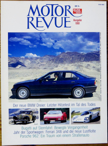 Motor Revue Jahresausgabe 1991 Ferrari 348, Porsche 962, neuer Dreier BMW