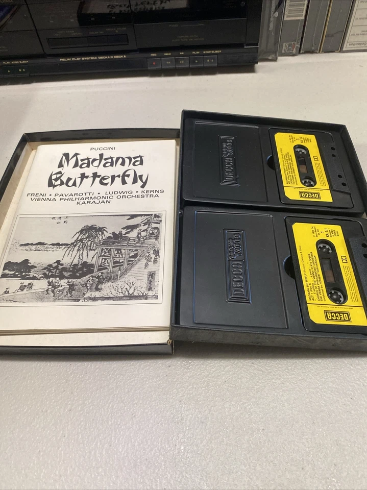 Puccini Madama Butterfly Karajan Boxed set 2 cassettes OSA513110 - Image 2 of 4