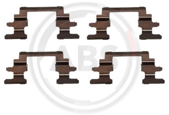 1236Q A.B.S. Accessory Kit, disc brake pad for CITROËN,JEEP,MITSUBISHI,PEUGEOT
