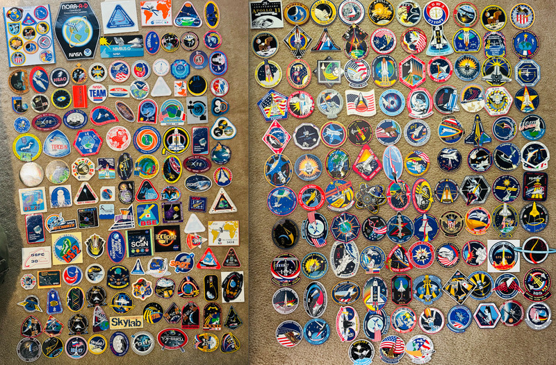 NASA HUGE 238 STICKER LOT NO DUPLICATES ULTIMATE COLLECTION RARE 1970 80 90 2000
