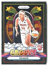 2025 Prizm WNBA Kiki Iriafen Groovy Rookie #15 RC