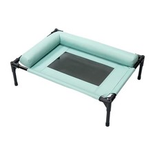 Elevated Dog Bed with Pillow Multipurpose with Breathable Mesh Easy to Clean