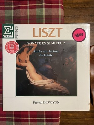 LISZT  Sonate en Si Mineur  Apres Dante  PASCAL DEVOYON  Erato SEALED