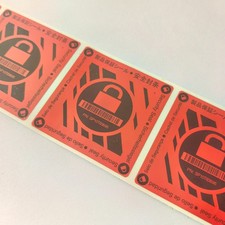 100x Lenovo Red Stickers Label Security Seals Tear away void PN:SP10T83695