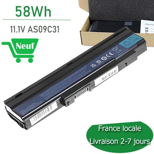 Batterie AS09C31 pour Acer Gateway NV40 et NV4001 eMachines E528 Li-ion 4400mAh