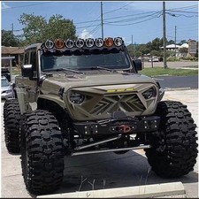 Front Grill For 2018-2025 Jeep Wrangler Jl Gladiator Jt Cover Grille Guard Front Grill For 2018-2025 Jeep Wrangler Jl Gladiator Jt Cover Grille Guard