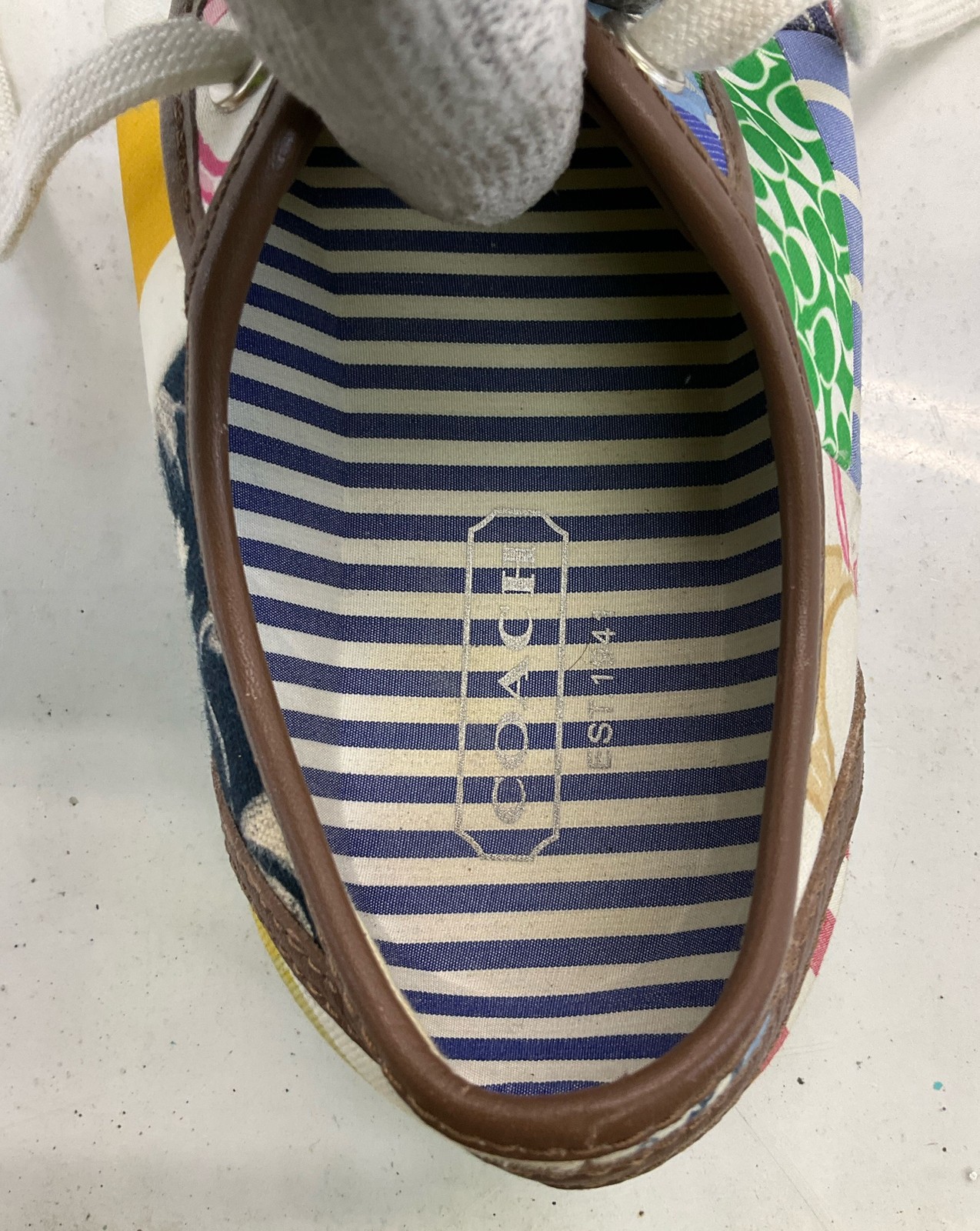 Coach Multicolor Patchwork Fabric Leather Trim Lo… - image 5