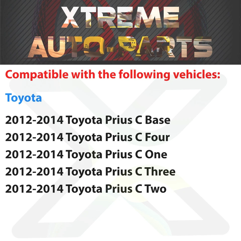 Front Fog Lights Cover Textured Left & Right Side For 2012-2014 Toyota Prius C Foto 3 de 4